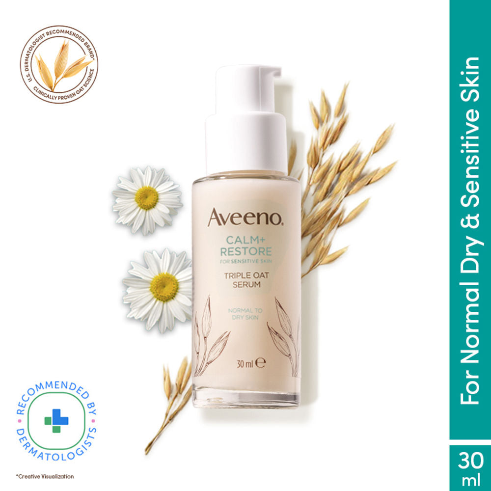 Calm + Restore Hydrating Oat Face Serum Normal Dry Sensitive Skin Dermat Recommended