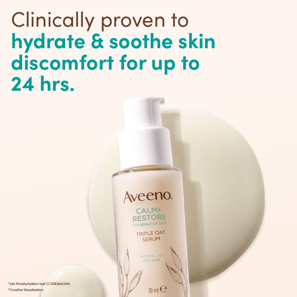Calm + Restore Hydrating Oat Face Serum Normal Dry Sensitive Skin Dermat Recommended