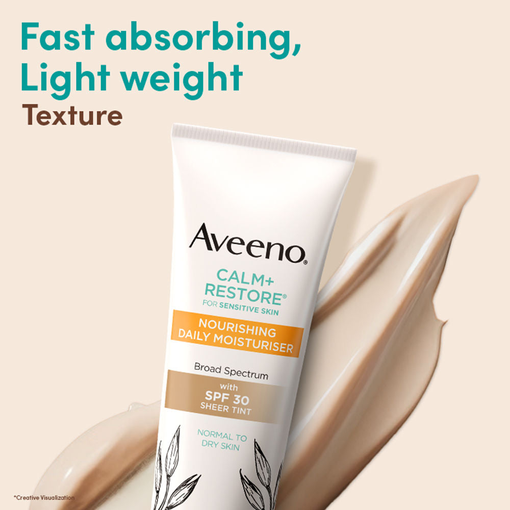 Calm + Restore Tinted Moisturizer Sunscreen SPF30 Dry Sensitive Skin Dermat Recommended