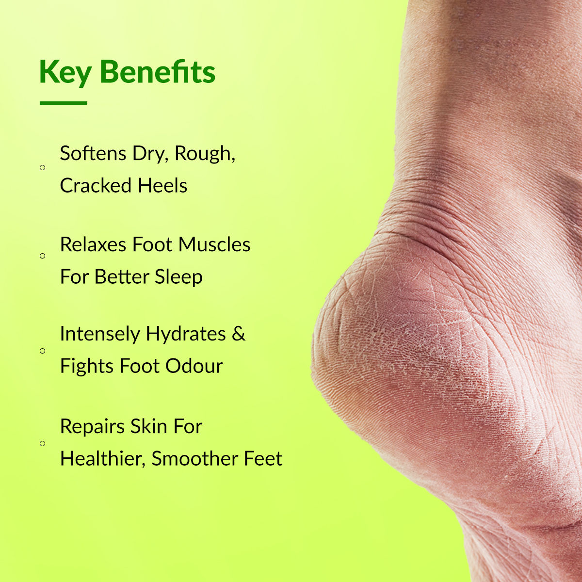 Foobetik 20% Urea Foot Roll On for Dry & Cracked Heels with 5% Lactic Acid