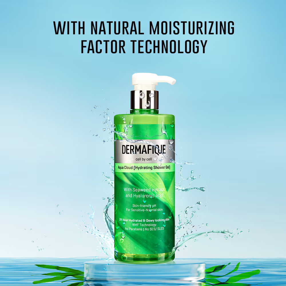 Aqua Cloud ShowerGel, 24hr Hydration, Clinically Tested on Indian Skin