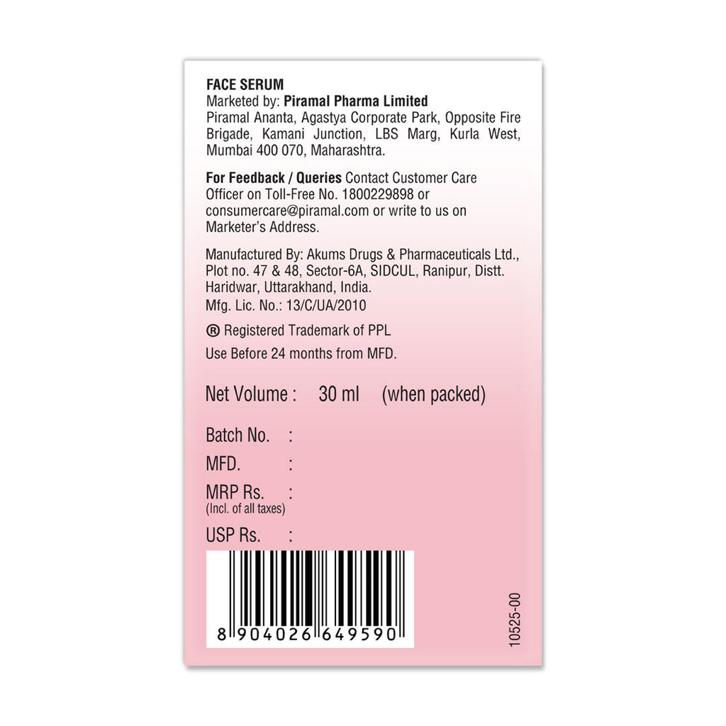 10% Niacinamide Face Serum, Non Sticky To Minimise Pores & Fade Pigmentation