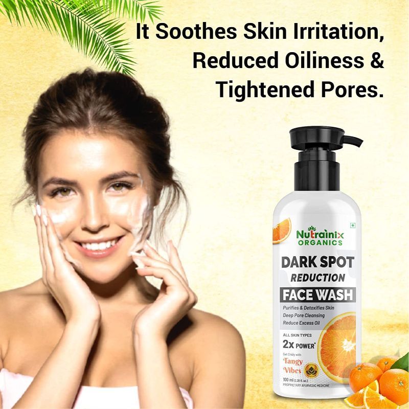 Organics Dark Spot Reduction Face Wash Removes Dead Skin Cells & Dark Spots