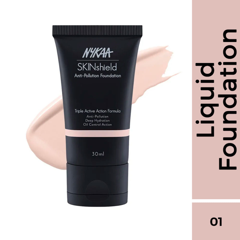 SkinShield Anti-Pollution Matte Foundation - Pretty Porcelain 01