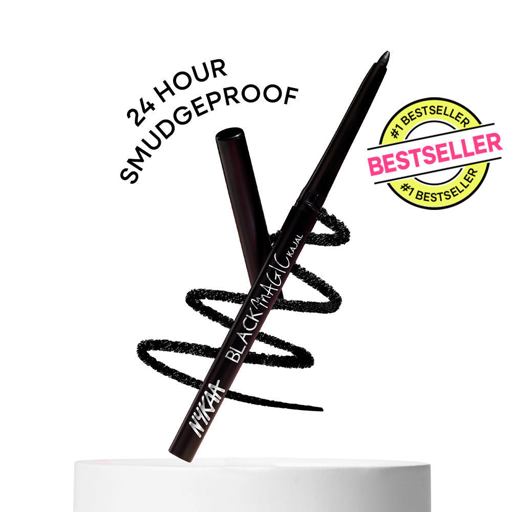Nykaa Smudgeproof Kajal Eyeliner Pencil - Lasts Upto 24 Hours
