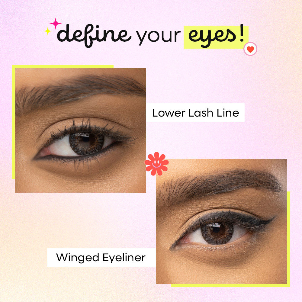 Nykaa Smudgeproof Kajal Eyeliner Pencil - Lasts Upto 24 Hours
