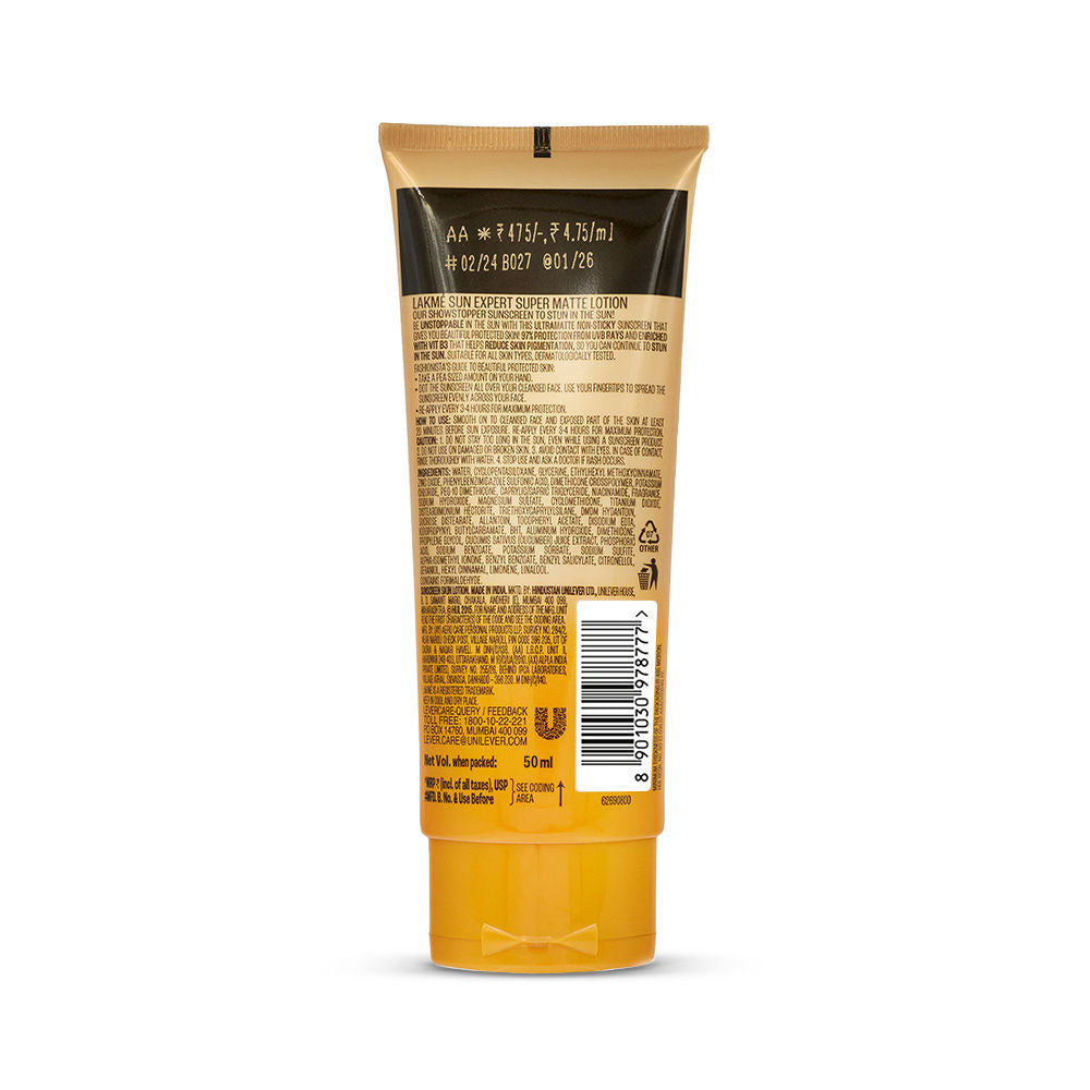 Sun Expert SPF 30 PA++ Ultra Matte Lotion Sunscreen