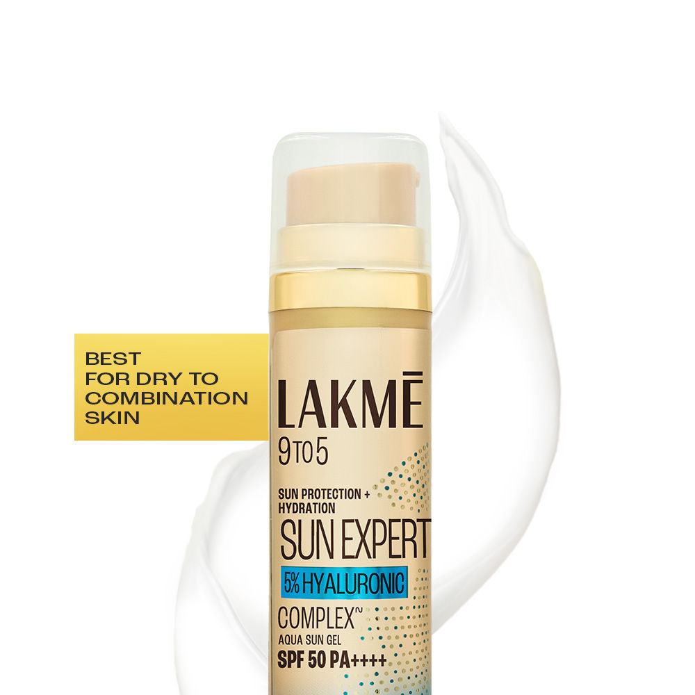 5% Hyaluronic Water-Light Sunscreen Gel SPF 50 Pa++++ For Oily Skin, Plump & Hydrated Skin