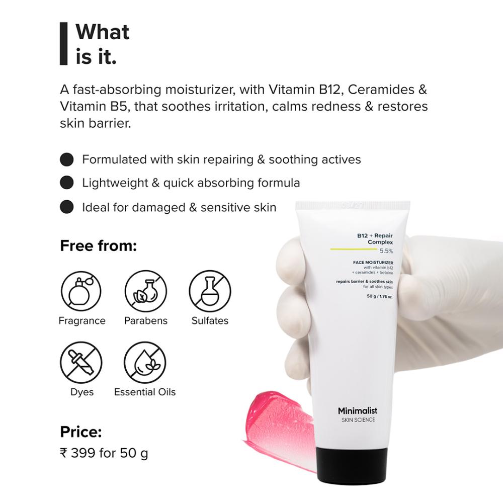 B12 + Repair Complex 5.5% Face Moisturizer