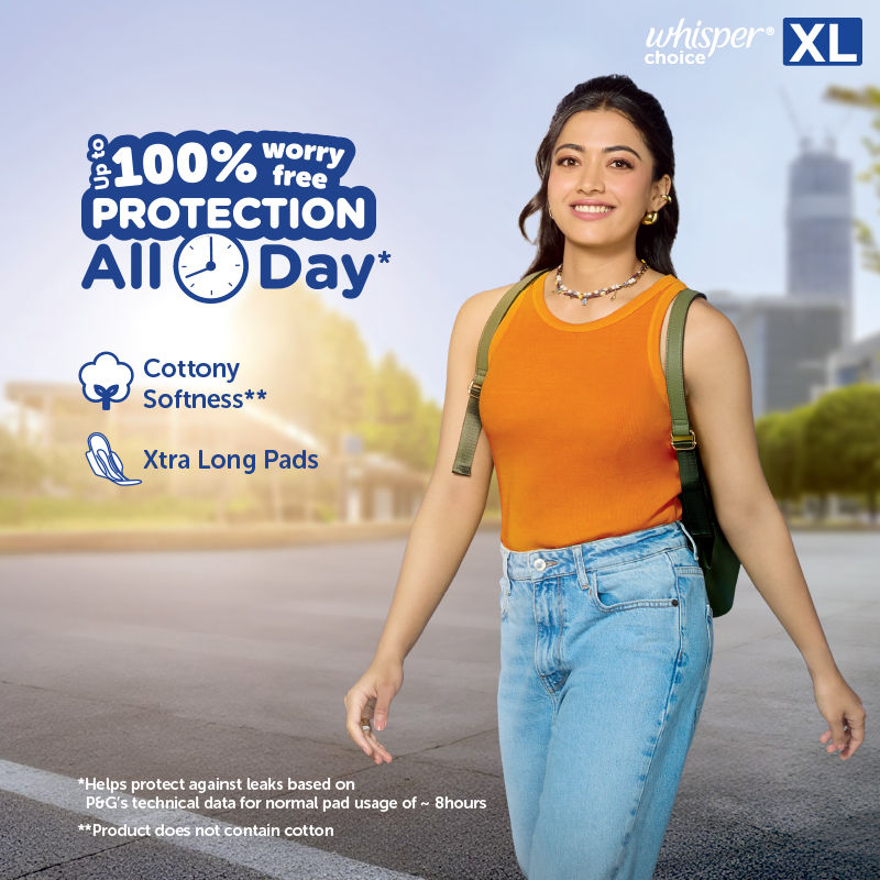 Choice XL thick Sanitary Pads - upto 100% Stain protection with side safe Wings- 16 Pads 2 Free Pads