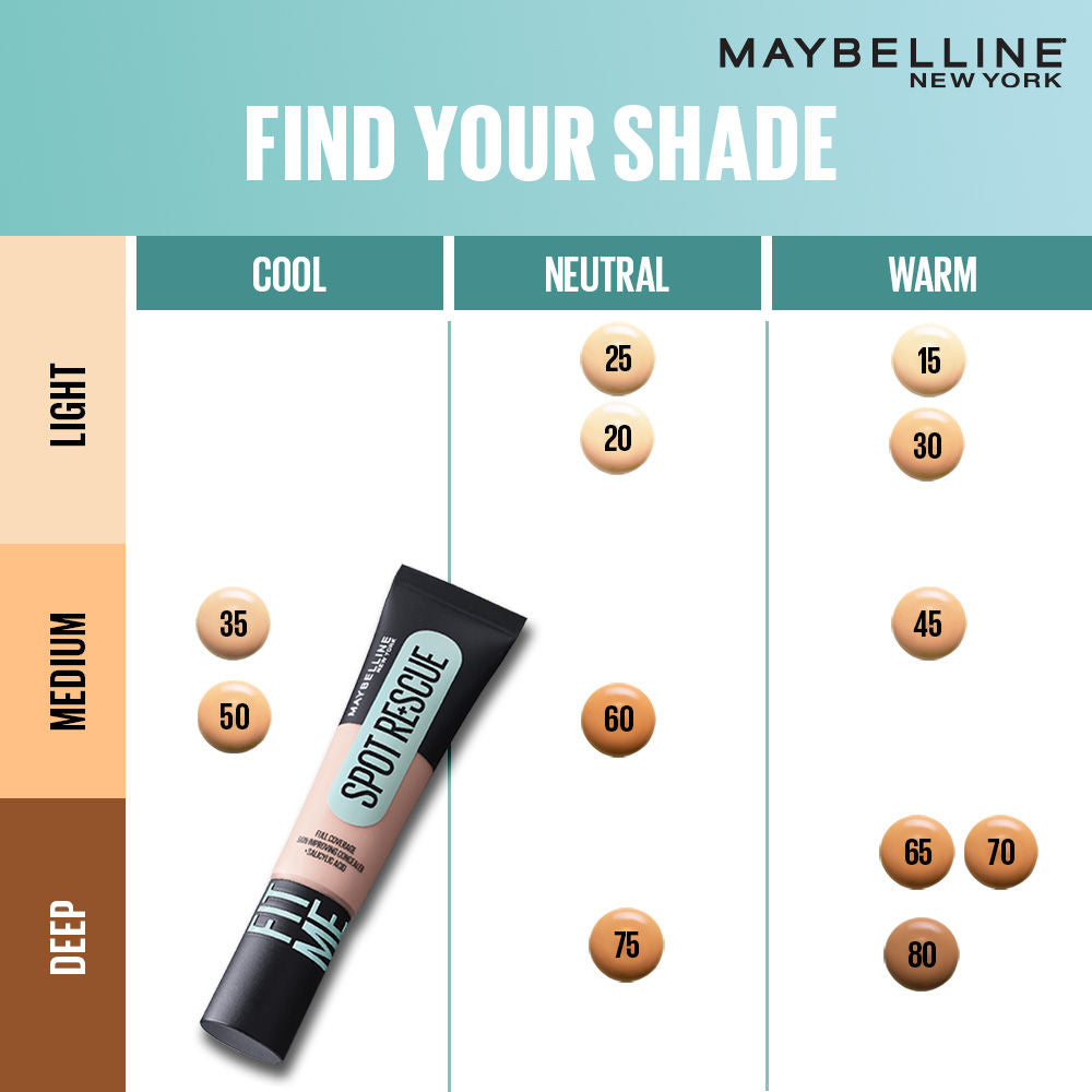 Fit Me Spot Rescue Full Coverage Concealer, Fades Spots, Minimizes Pimples