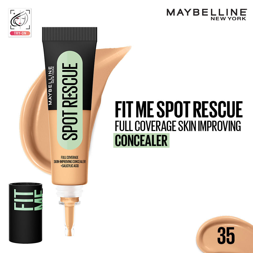 Fit Me Spot Rescue Full Coverage Concealer, Fades Spots, Minimizes Pimples - 35