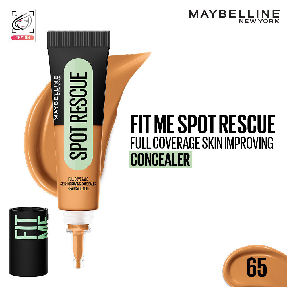 Fit Me Spot Rescue Full Coverage Concealer, Fades Spots, Minimizes Pimples - 65