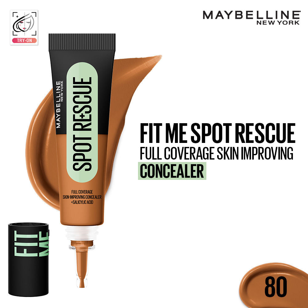 Fit Me Spot Rescue Full Coverage Concealer, Fades Spots, Minimizes Pimples - 80