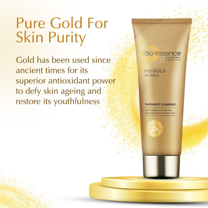24K Gold Radiance Cleanser, Niacinamide Face Wash For Women, Collagen & Amino Acid