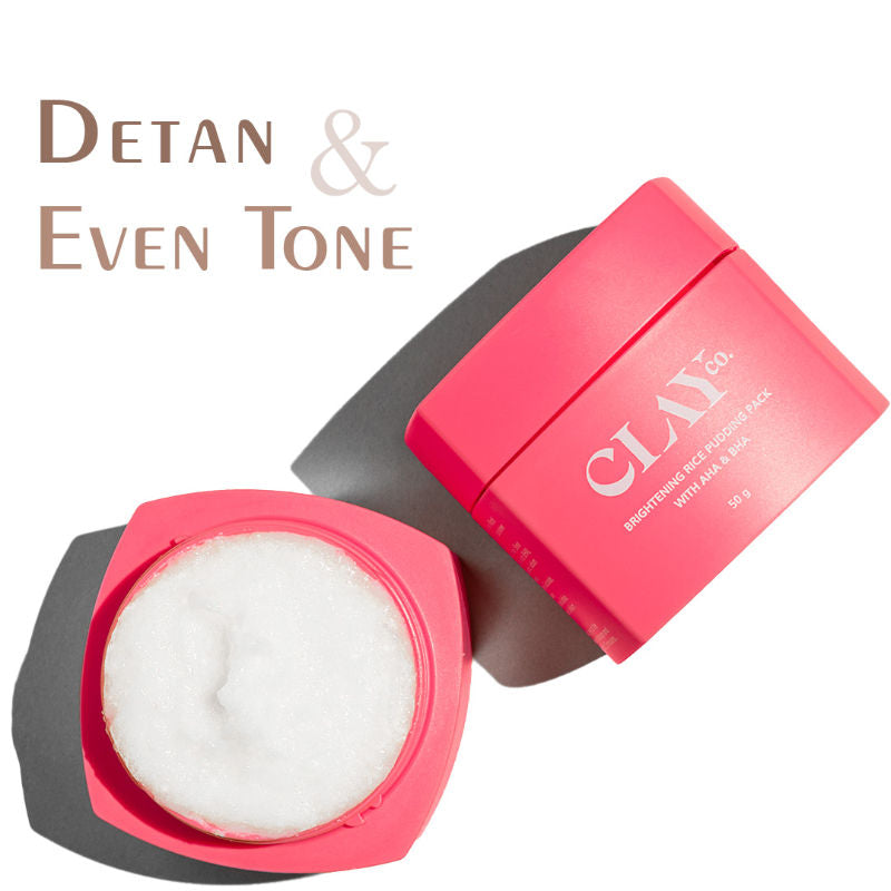 De Tan Brightening Rice Pudding Face Pack and Face Mask With AHA & BHA for Tan Removal