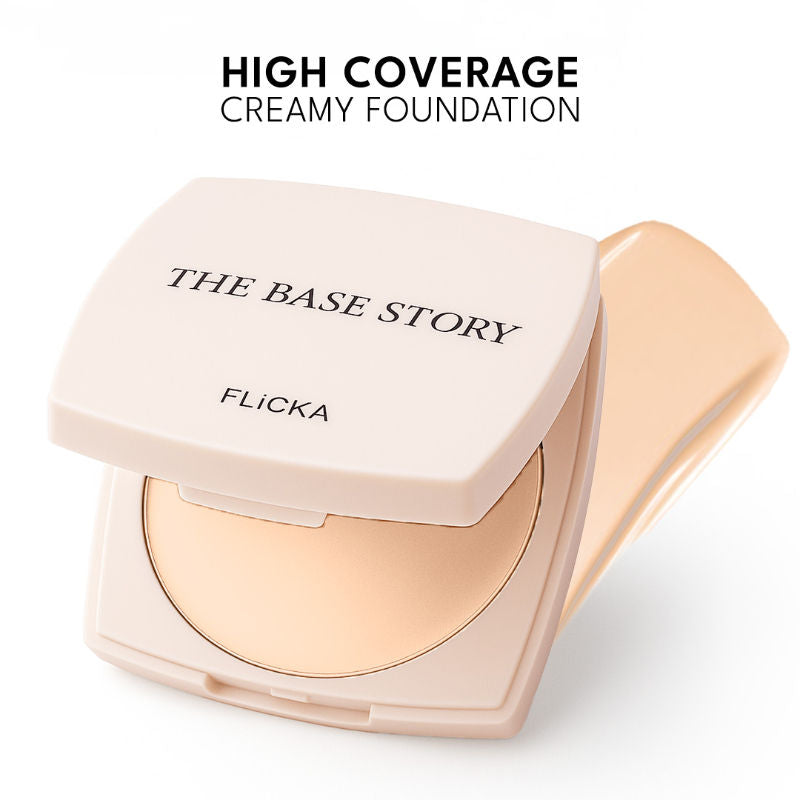 The Base Story Foundation High Coverage Satin Matte Finish Lightweight Waterproof - Fair