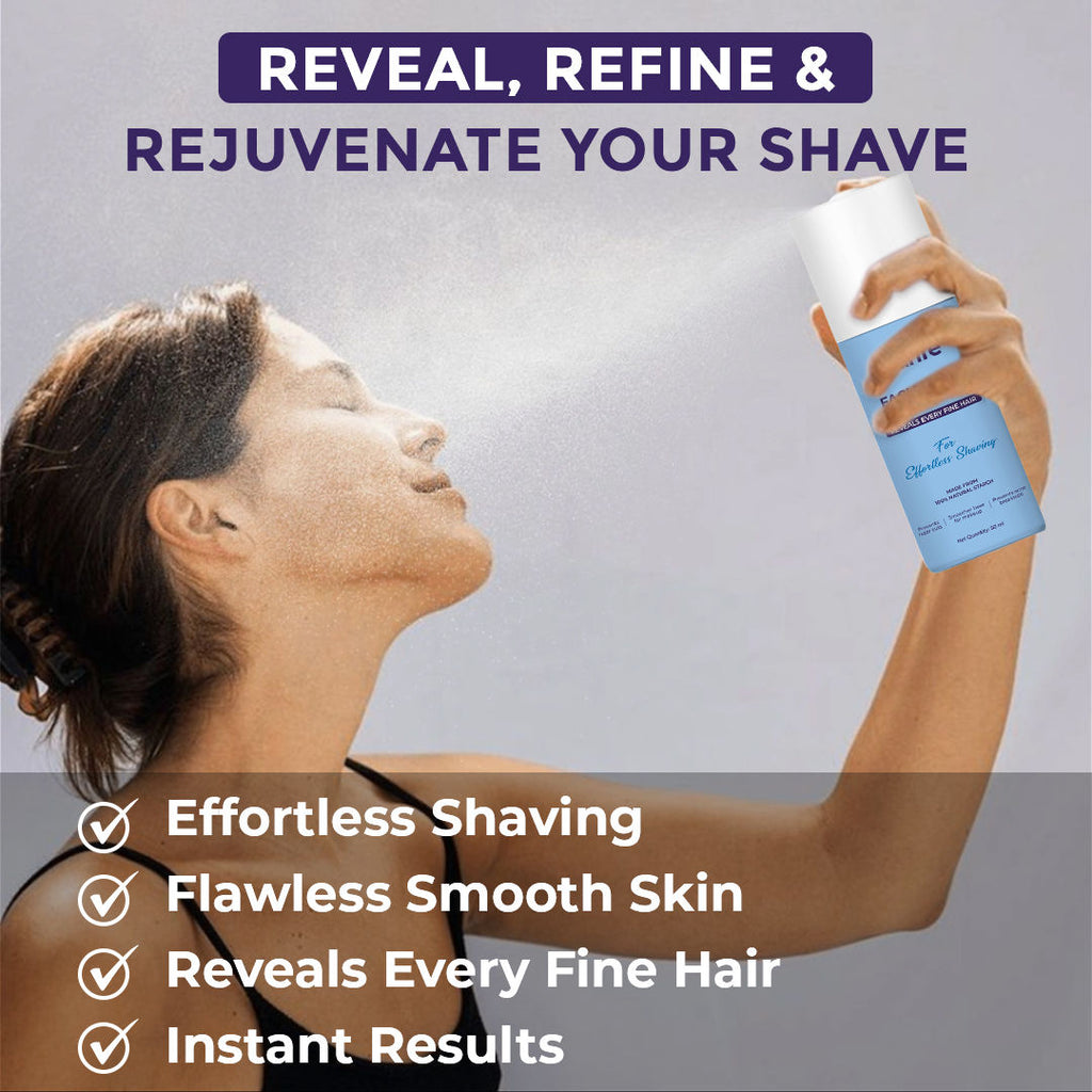 Hair Identifier Spray, Pre-Shave Spray For Women, Reveals Fine Hair For Close Shave