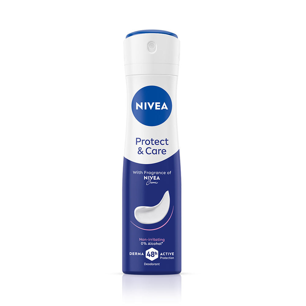 WoMEN Deodorant, Protect & Care, Non-Irritating & 48h Protection with NIVEA Creme Fragrance