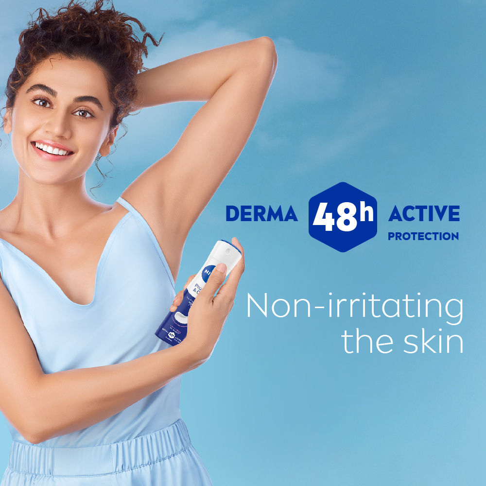 WoMEN Deodorant, Protect & Care, Non-Irritating & 48h Protection with NIVEA Creme Fragrance