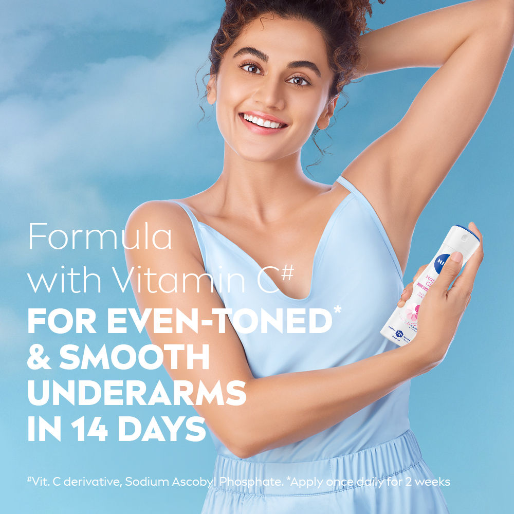 Natural Glow Smooth Skin Deo - Mulethi Extracts & 0% Alcohol - For Even Tone Underarms & 72H Odour Protection
