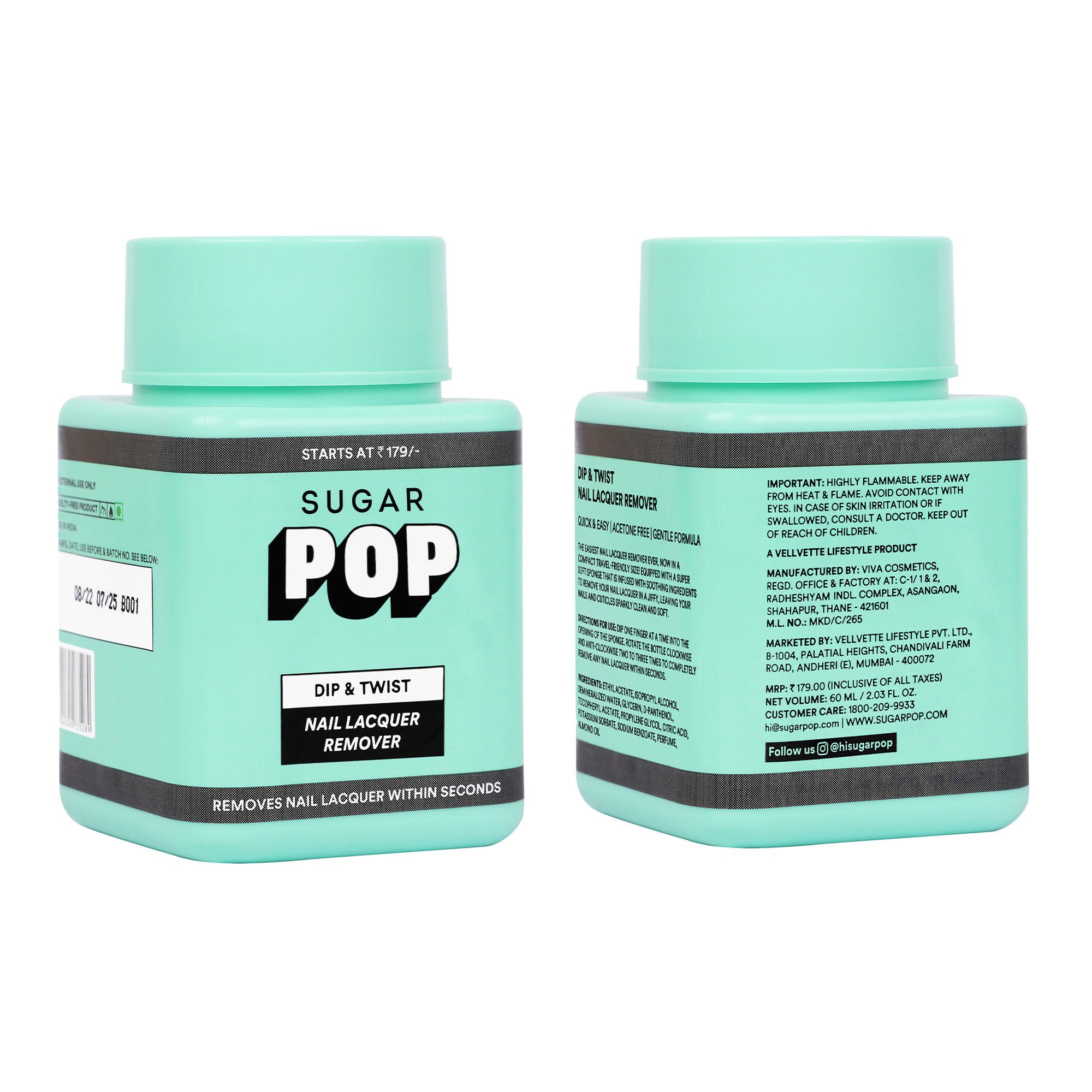 Dip & Twist Nail Lacquer Remover