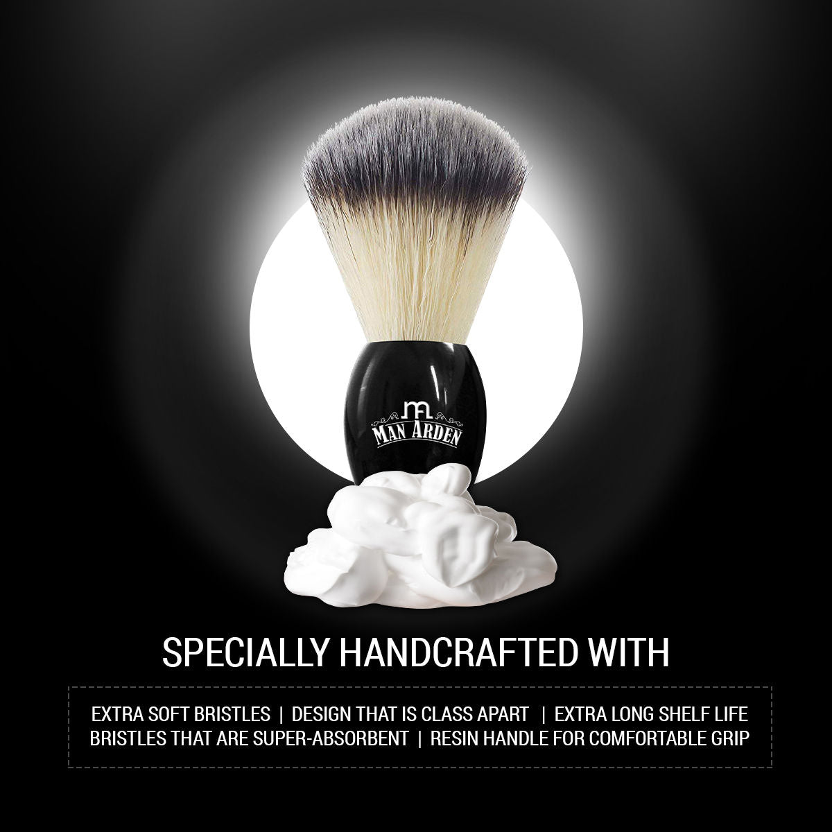 Premium Shaving Brush With Extra Soft Bristles
