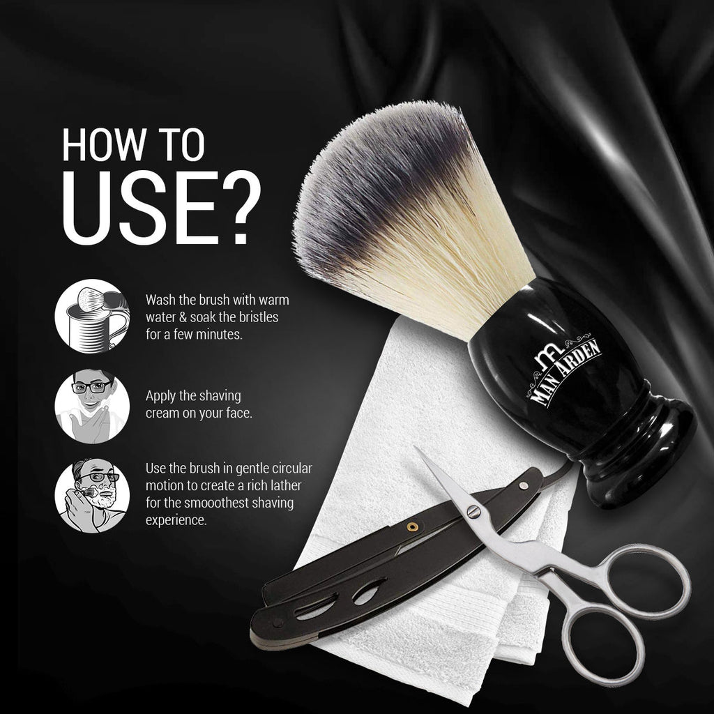 Premium Shaving Brush With Extra Soft Bristles