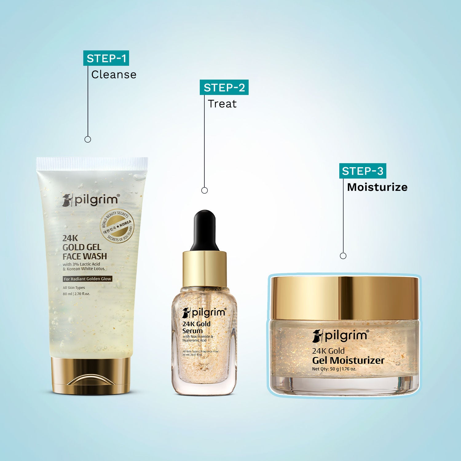 24k Gold Gel Moisturizer With Hyaluronic Acid & Alpha Arbutin