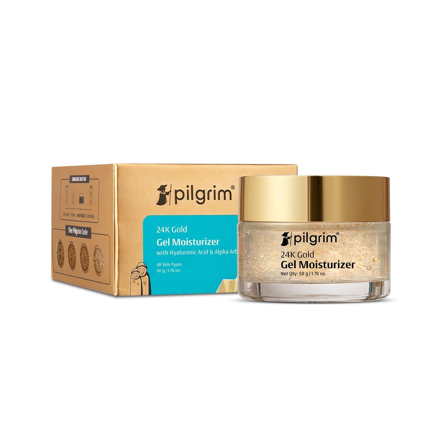 24k Gold Gel Moisturizer With Hyaluronic Acid & Alpha Arbutin