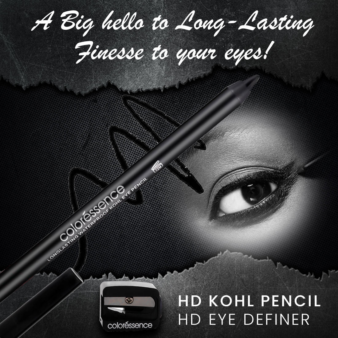 HD Kohl Charisma Kajal Pencil - Black