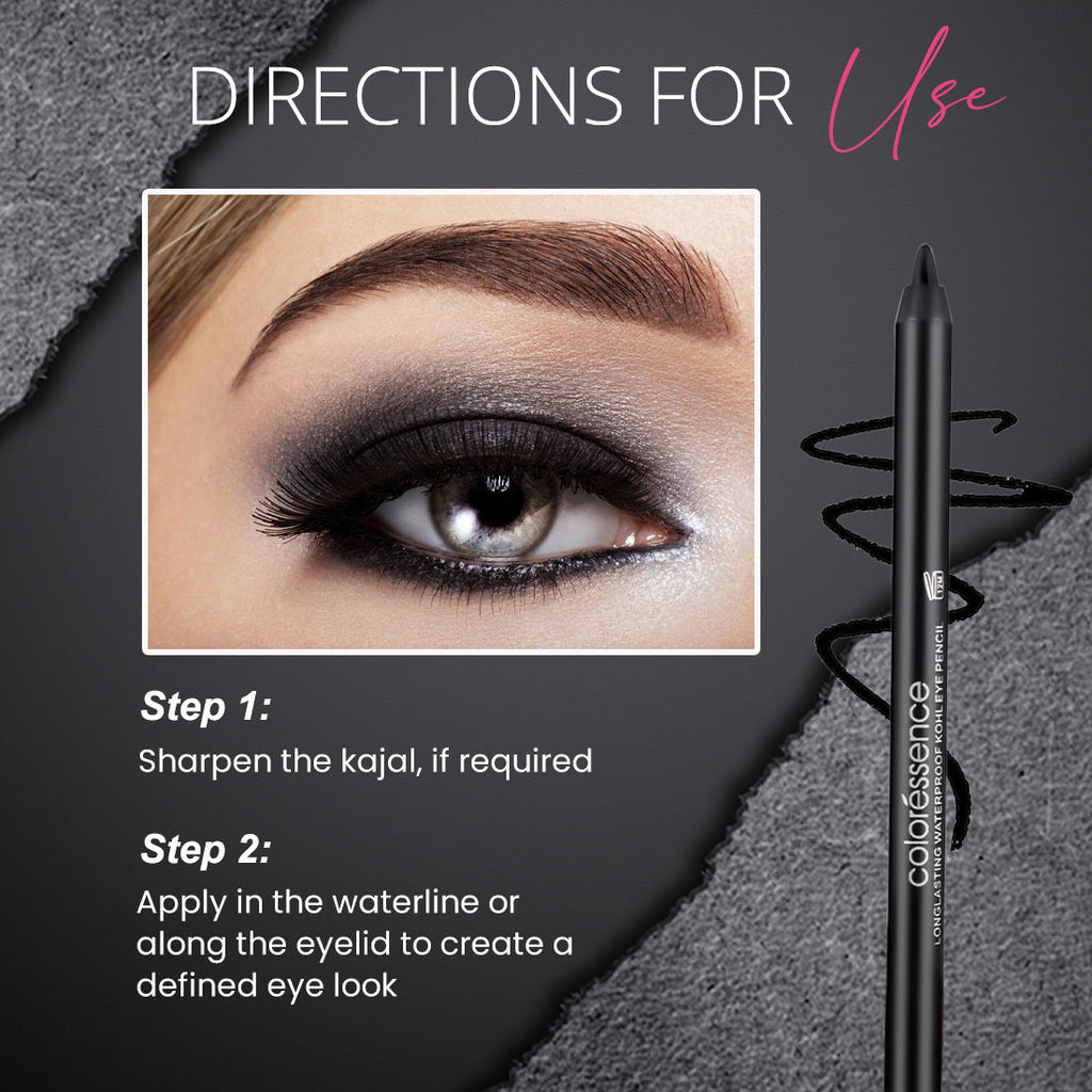 HD Kohl Charisma Kajal Pencil - Black