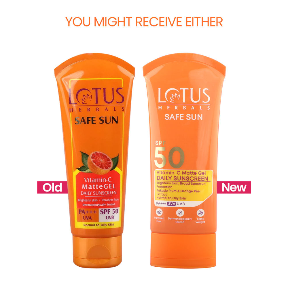 Safe Sun Vitamin C Matte Gel Daily Sunscreen SPF 50