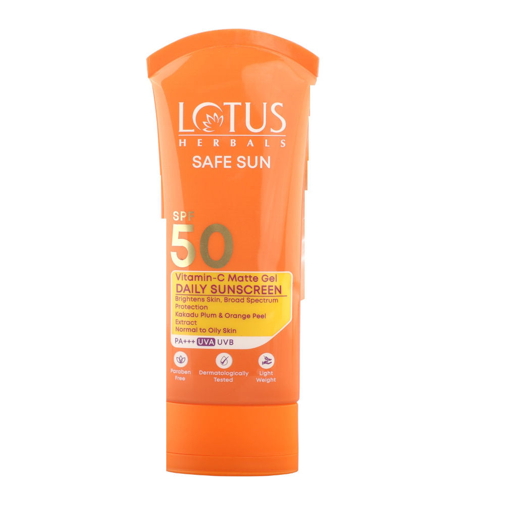 Safe Sun Vitamin C Matte Gel Daily Sunscreen SPF 50