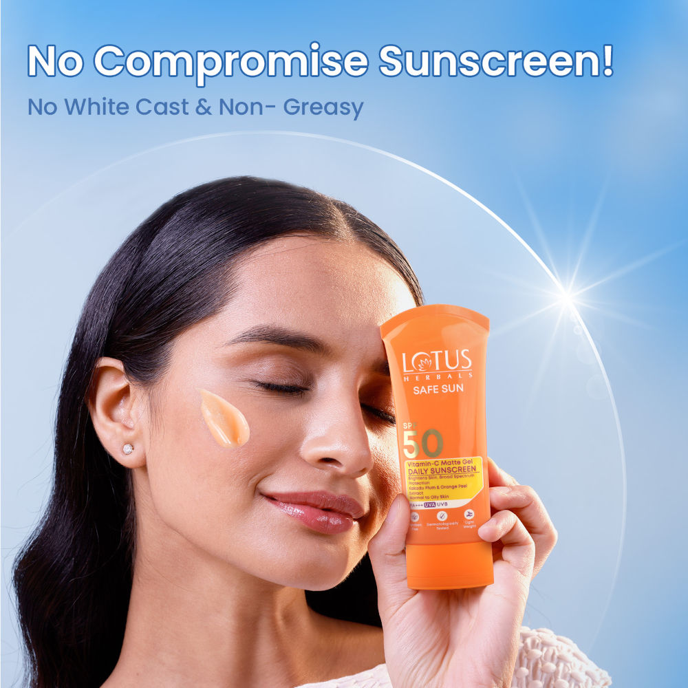 Safe Sun Vitamin C Matte Gel Daily Sunscreen SPF 50