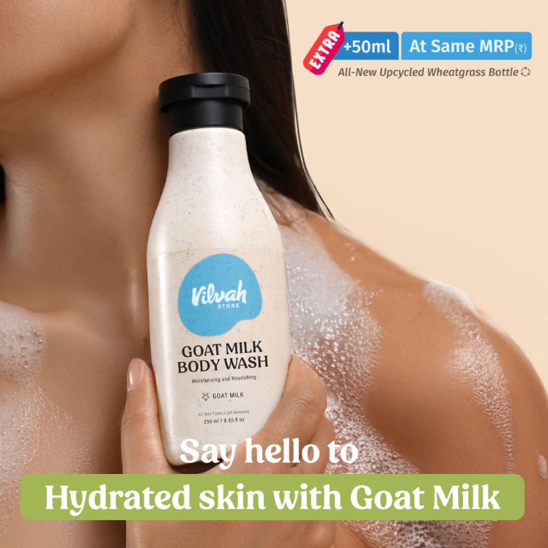 Goat Milk Body Wash For Deep Cleansing, Pore Care & Skin Nourishment