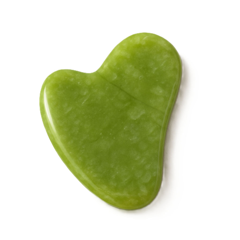 Original Jade Stone Gua Sha for Face, Neck & Under Eye, Reduces Puffiness & Wrinkles