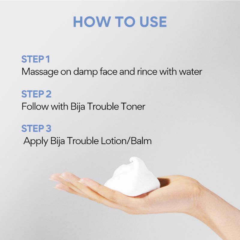 Bija Trouble Care Foam Cleanser With Salicylic Acid For Acne Control