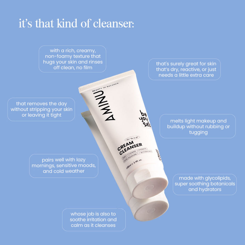 Cream Cleanser for Hydration, Barrier Care & Mature-Sensitive Skin Ceramides + Olive Squalane