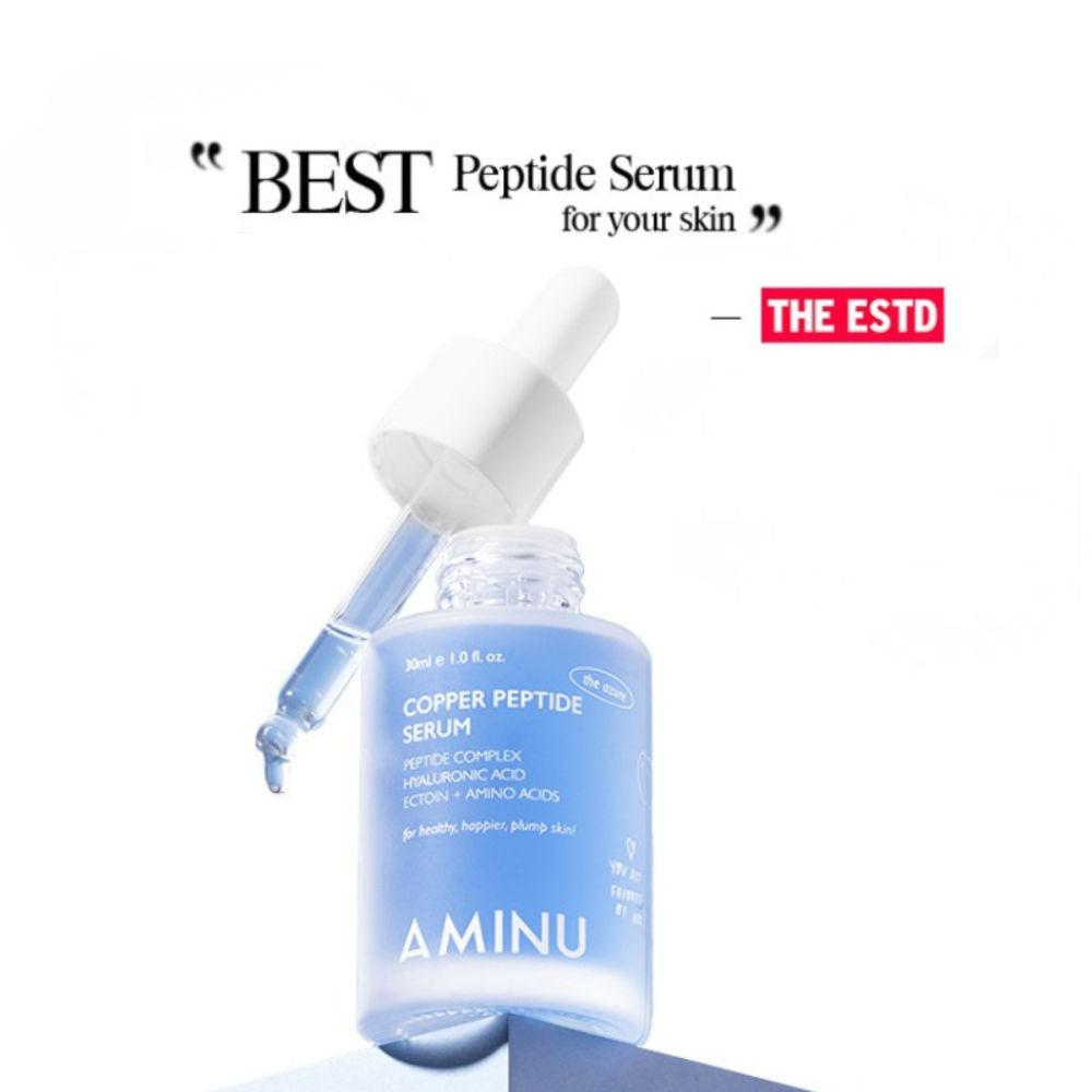 Copper Peptide Serum for Collagen Boost, Hydration, Firmness & Barrier Repair – DGA + Ectoin - 30ml