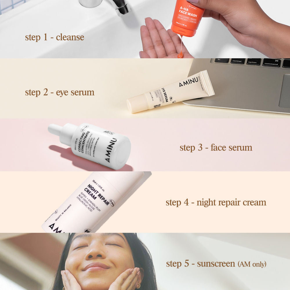 Night Repair Cream-Brightening Moisturizer for Uneven Tone & Dark Spots-Niacinamide + Vit C+HA
