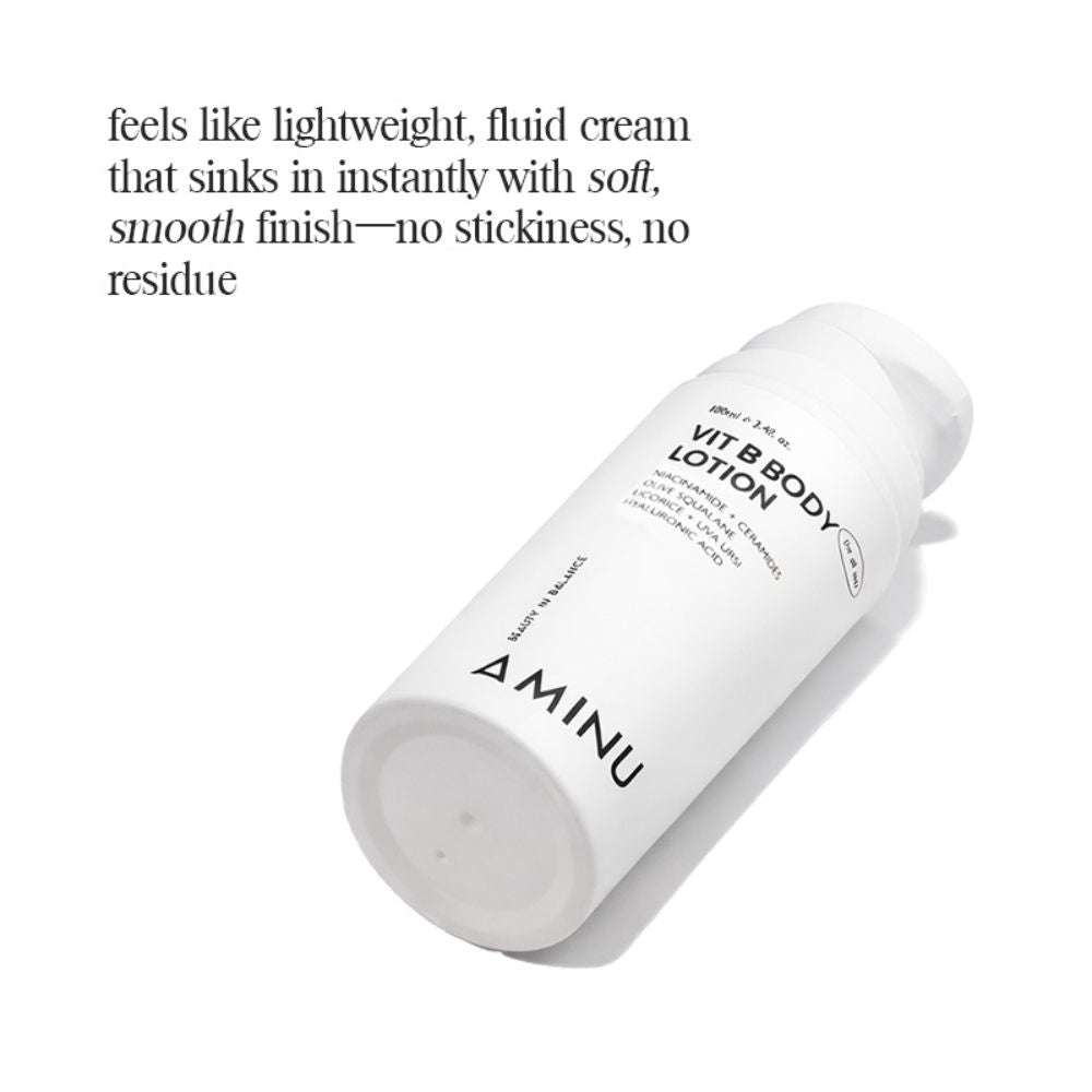 VitB Body Lotion Brightening, Nourishing, Barrier-Repair Niacinamide + HA + Antioxidants