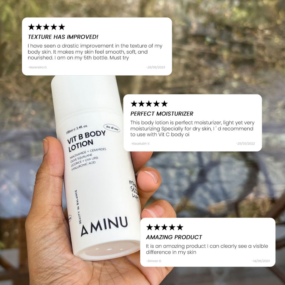 VitB Body Lotion Brightening, Nourishing, Barrier-Repair Niacinamide + HA + Antioxidants