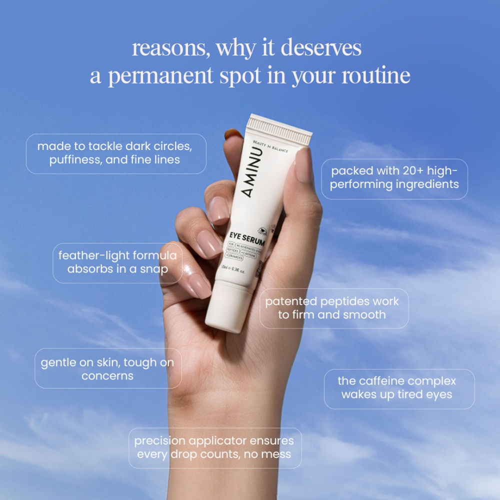 Eye Serum – Peptide, Caffeine, HA + 15 Actives for Dark Circles, Puffiness, Wrinkles, Fine Lines