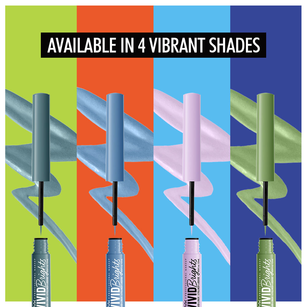 Vivid Bright Liquid Eyeliner - Ghosted Green