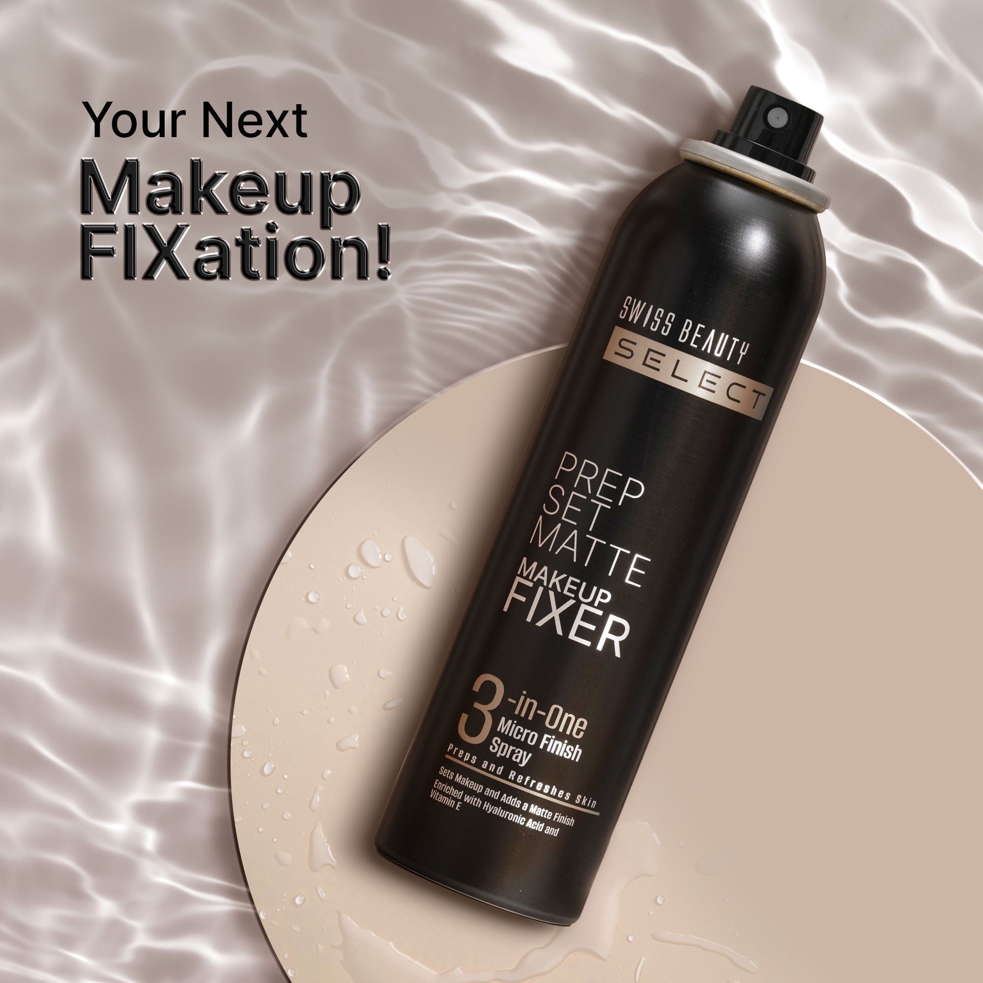 Select Prep Set Matte 3 In 1 Micro Finish Spray Enriched With Hyaluronic Acid and Vitamin E