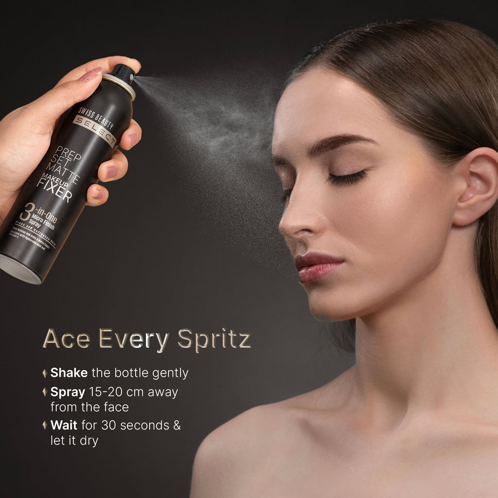 Select Prep Set Matte 3 In 1 Micro Finish Spray Enriched With Hyaluronic Acid and Vitamin E