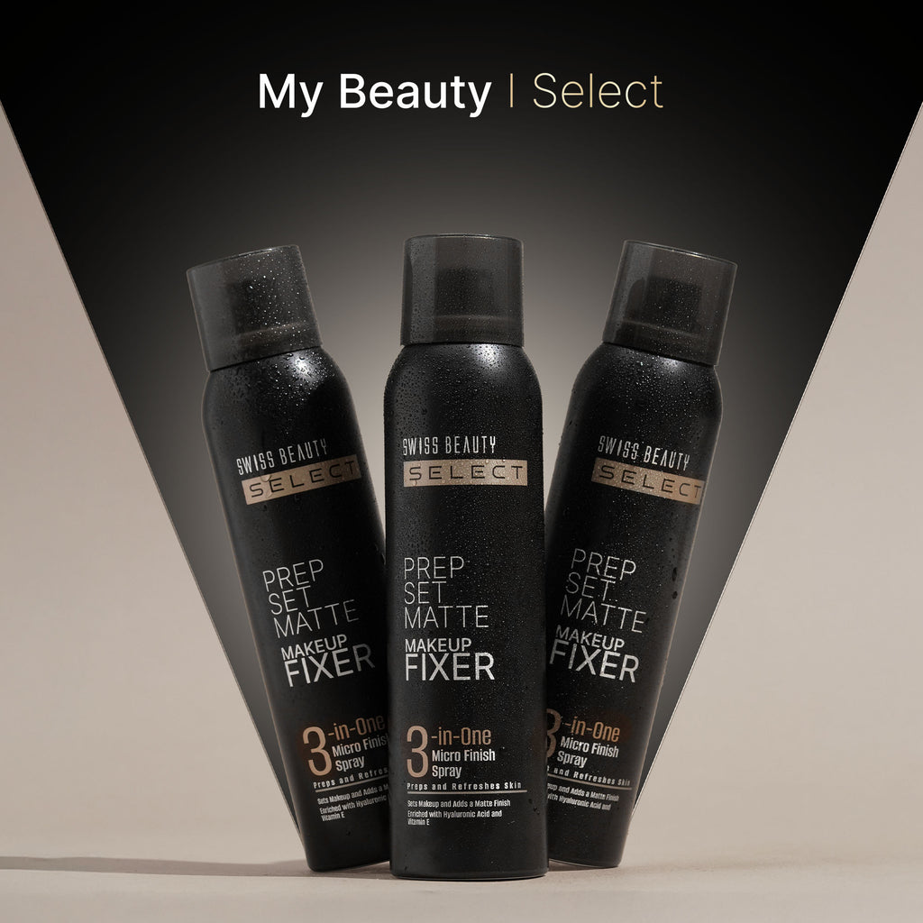 Select Prep Set Matte 3 In 1 Micro Finish Spray Enriched With Hyaluronic Acid and Vitamin E