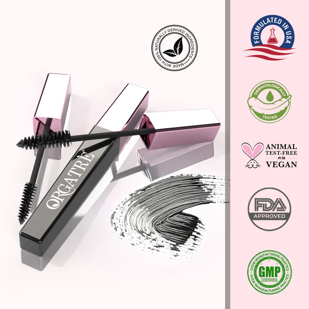 Boldgaze Waterproof Mascara for High Volume, Smudge-Proof & Highly Pigmented Very Black