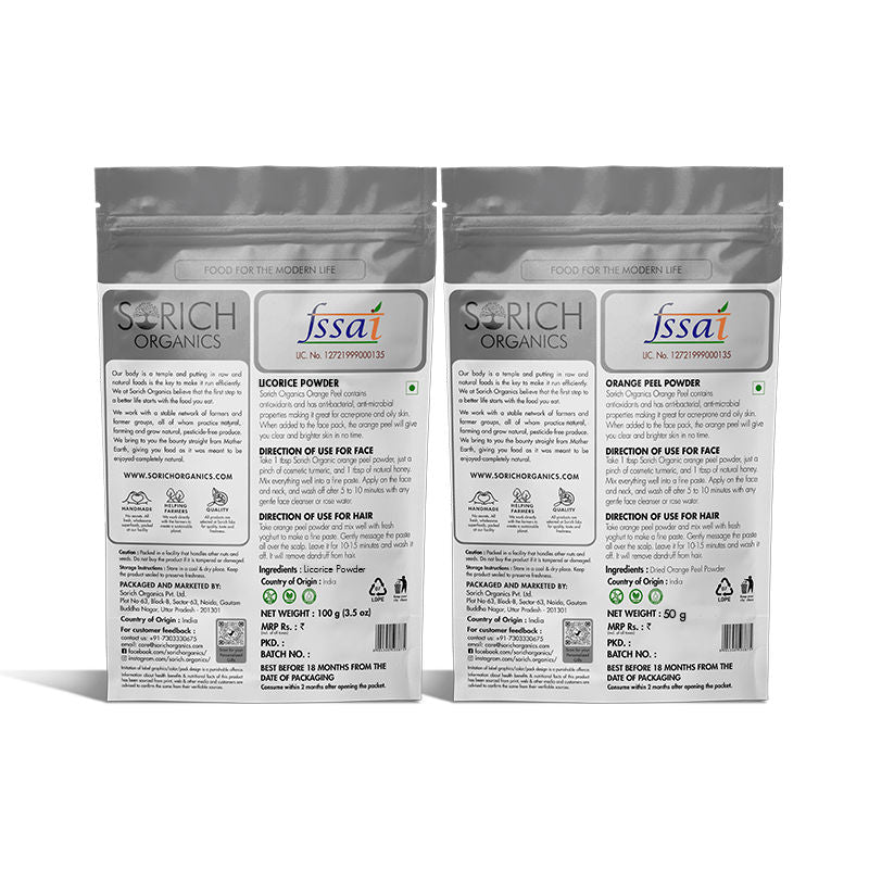 Dried Orange Peel And Licorice Powder